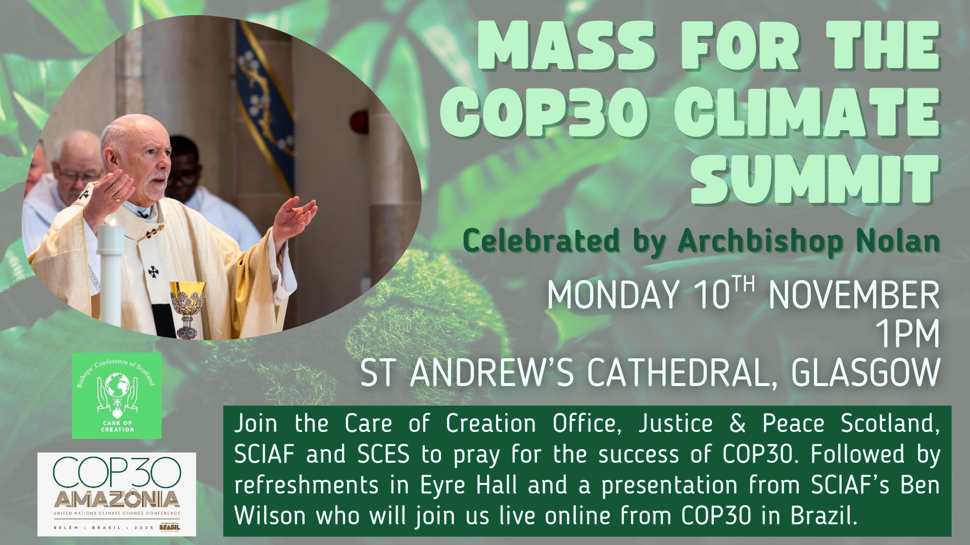 COP30 Mass 10th November 2025